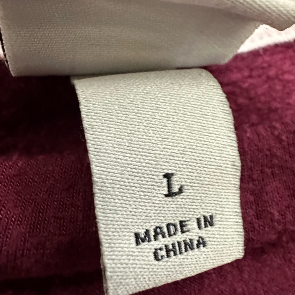 A New Day Women's Long Sleeve Cross-Front Pullover Sweatshirt Burgundy Sz Large - Picture 3 of 15